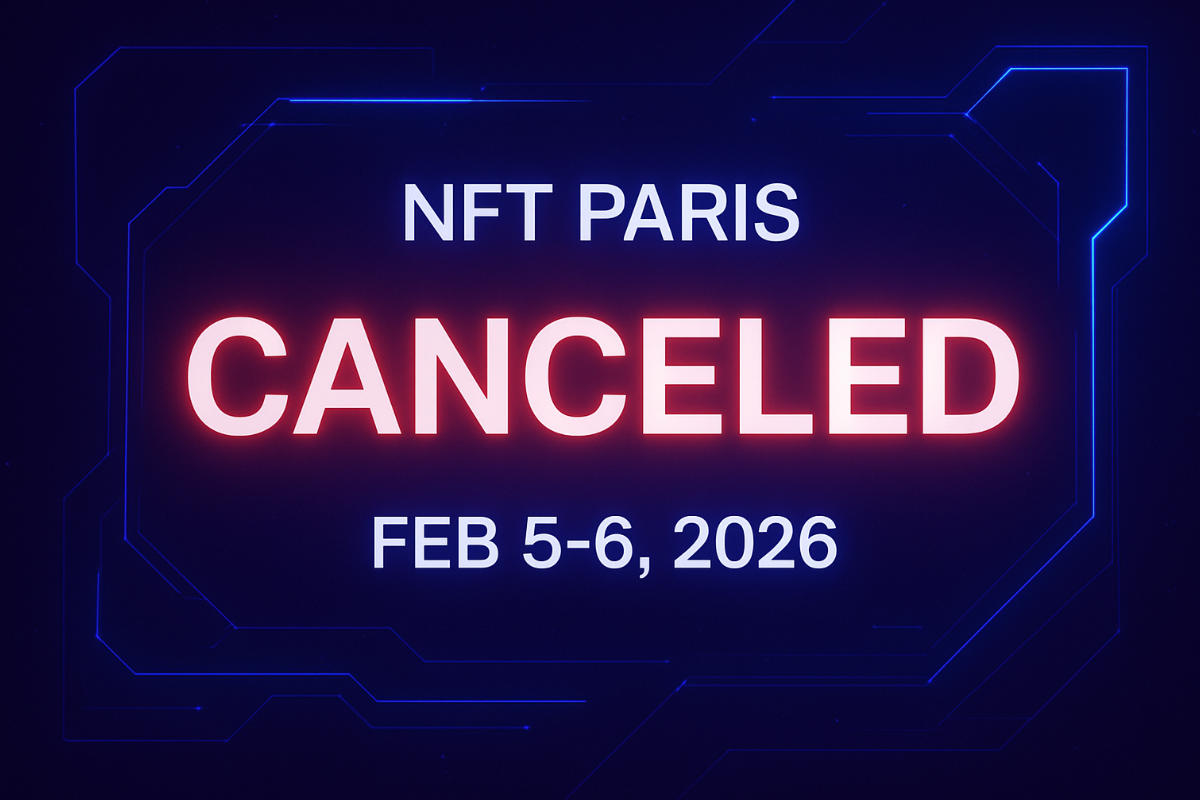 One-Month Notice: NFT Paris Calls Off 2026 Edition as NFT Volumes Remain 95% Below Peak